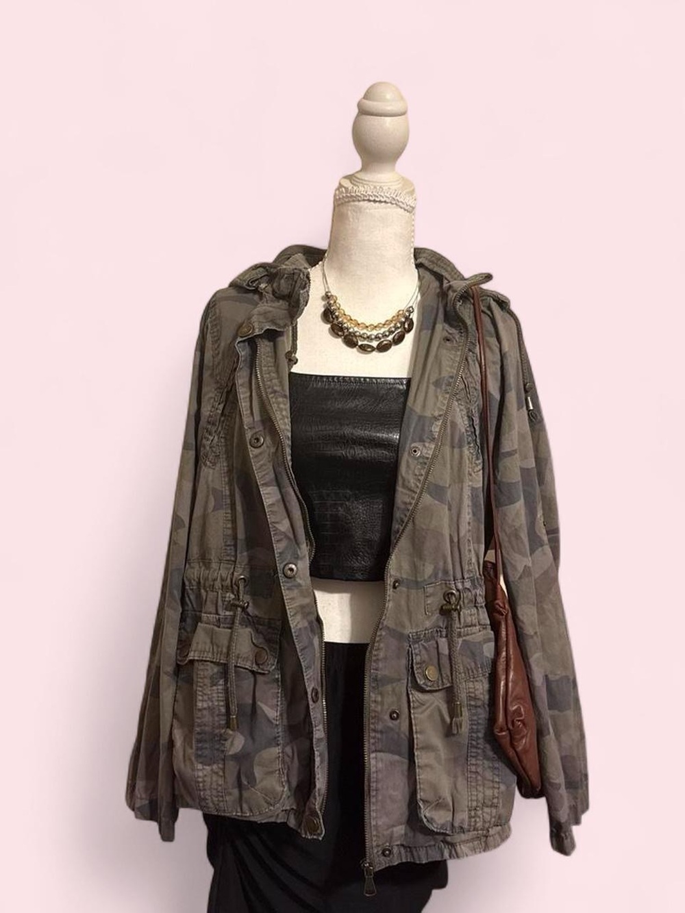 Camo Snobbish Brand Utility Jacket